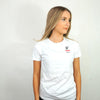 Limitlessgym247 - Women's Stretch Cotton Tee - White