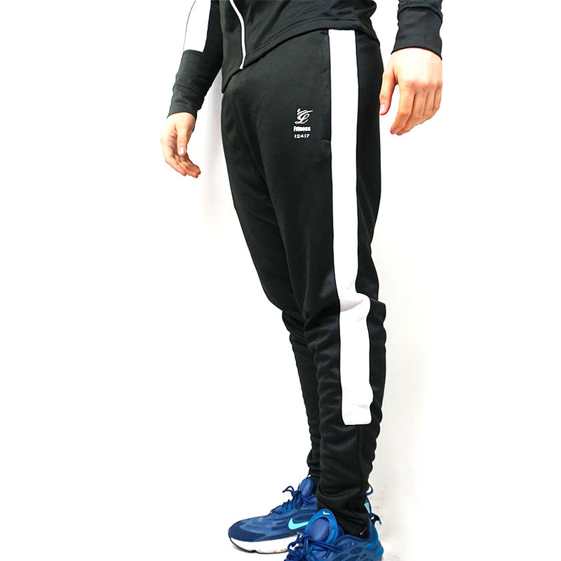 Limitlessgym247 - Men's Tracksuit Pants - Black/ White