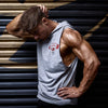 Limitlessgym247 - Men's Sleeveless Hoodie - Heather Grey